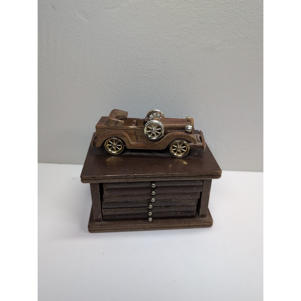 Vintage Classic Car Coaster Set Wooden Roadster Wood Coaster Set Car
